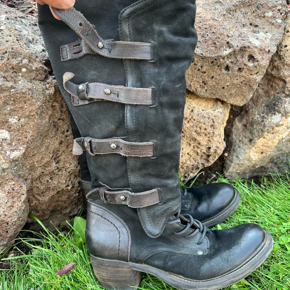 A.S.98 Black Combat Boots